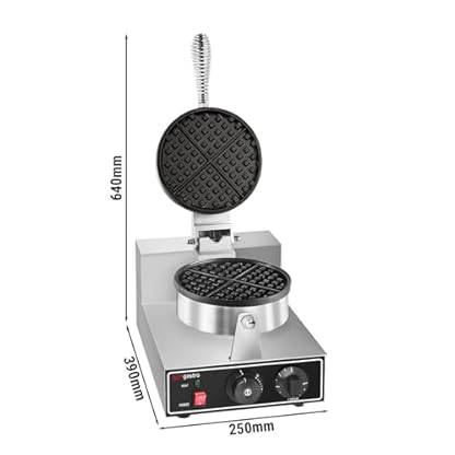 GGM Gastro | WERJ180 | Waffeleisen - Einzeln - Manuell - 1,3 kW - Form: Rund - Ø 180mm – Bild 6