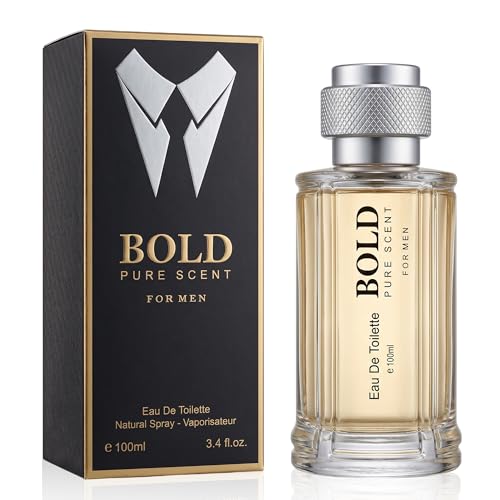Image of AFLUXE Blod Pure Scent Eau de Parfum for Men, Fresh Spicy Leather Cologne with Ginger, Mandarin & Woody Notes, Long Lasting Masculine Fragrance, 3.4 Fl Oz (100ml)