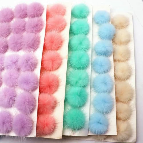 Pompons pour la fabrication de bijoux et customisation de sacs - 4