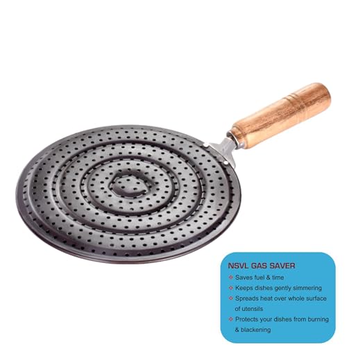 Image of Heavy Duty Iron Roti Jali Grill Jali Roaster Papad Jali Wooden Handle Durable Roaster Kitchen Tool Roti Tawa Pack of 1
