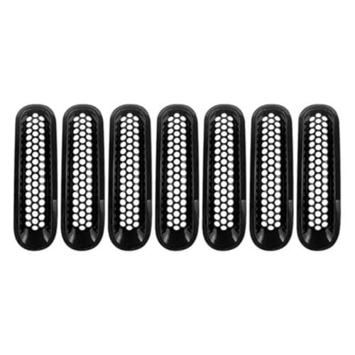 Grille pare-choc avant centrale pour JK Wrangler 2007-2017 de 7 pièces