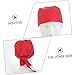 BESPORTBLE Fashion Chefs Hat Red Kitchen Catering Skull Cap Turban for Men and Women Comfortable Soft for Chefs Cooks and Daily Wear