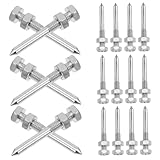 MILISTEN 20 Stück Teiliges Metall Rasennägel für Aerator Schuhe Robuste Boden Spikes rutschfest Langlebig und Einfach Austauschbar Geeignet für Verschiedene Rasentypen und