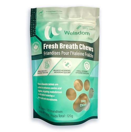 Image of Pets Fresh Breath Chew - 30 Chews | Oral Health Support for Dogs | Targets Bad Breath & Promotes Healthy Teeth