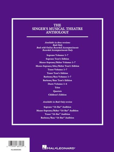 Singers Musical Theatre Anthology: Volume 4 Soprano Voice Songbook for Broadway Singers | Vocal Sheet Music for Performance and Auditions | Classic ... Musical Theatre Anthology (Songbooks)) - Image 2