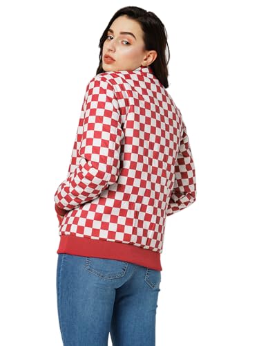 Image of ONLY Checked Stand Collar Bomber Jacket