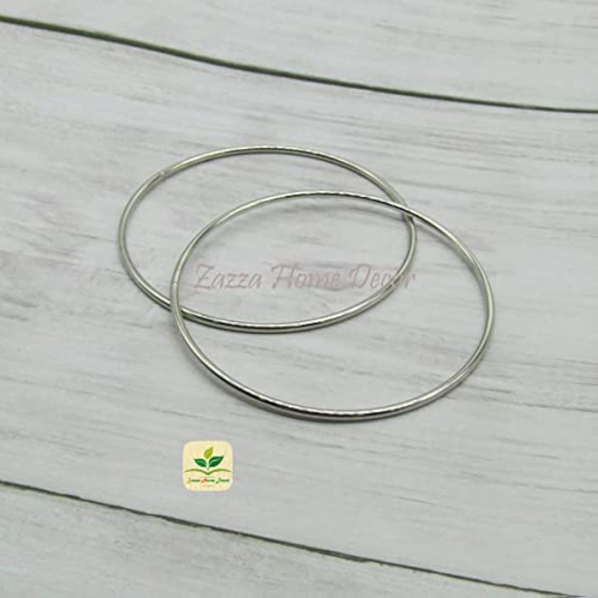 Macrame 3 Inch Silver Metal Dream Catcher Ring Set for Making Dreamcatcher Rings