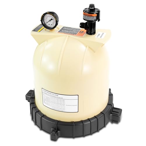 LOTMOVE Pool Filter Lid Assembly Kit Compatible with Pentair Clean & Clear CC75 CC150 CC200 Filters Includes 178561 Lid 190058 Pressure Gauge 9820980 Air Relief Valve & 59052900 Lock Ring