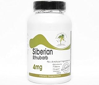Siberian Rhubarb Extract 4mg ~ 200 Capsules - No Additives ~ Naturetition Supplements