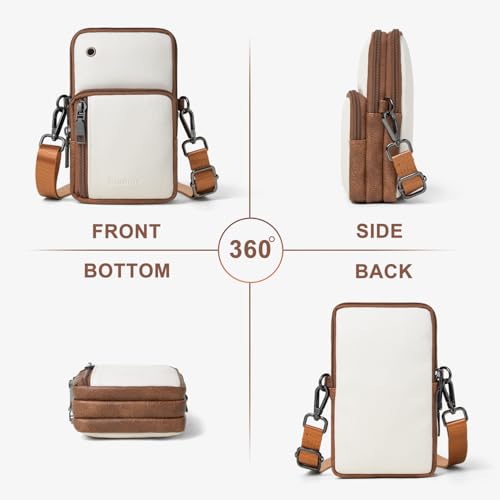 Image of Bluome Small Crossbody Purse for Women, Multi Pocket Travel Purses Crossbody Bag Shoulder Handbags with Adjustable Strap