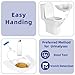 BeHerk Urine Hats for Toilets, Specimen Collection Pan, 27oz/800cc Universal Toilet Hats to Catch Urine, Pee Urinal Sample Cup Containers for Women and Elderly, Pack of 6