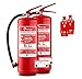 FireLoq 2X 6L Schaumlöscher 27A | 183B mit Prüfnachweis, Wandhalter und Manometer