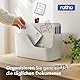 Rotho MyPaper Inbox Dokumentenorganizer MY PAPER Plus, Kunststoff (PP) BPA-frei, weiss, (36.4 x 16.8 x 31.7 cm)
