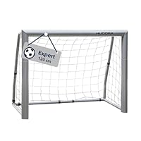 HUDORA Fußballtor Expert - großes Fußballtor für Kinder & Erwachsene - wetterfestes & standfestes Fußballtor mit engmaschigem Netz - Hochwertige Outdoor Torwand für Freizeit & Training