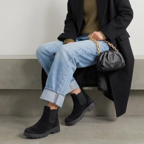 Image of CUSHIONAIRE Britain Genuine Suede Chelsea Ankle Boots for Women