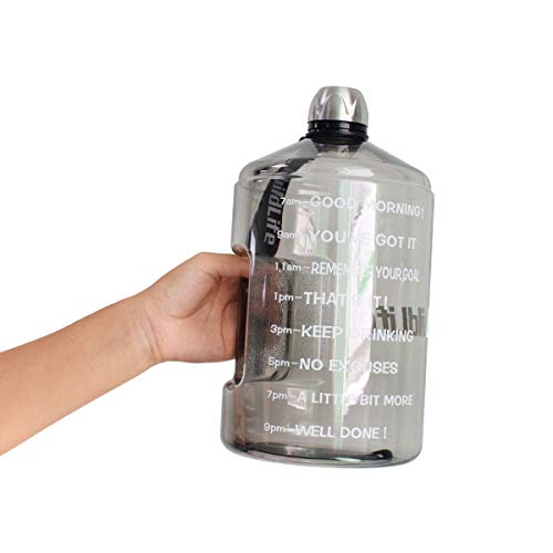 image for BuildLife 73OZ(2.2L) Water Bottle Motivational Fitness Workout with Ti