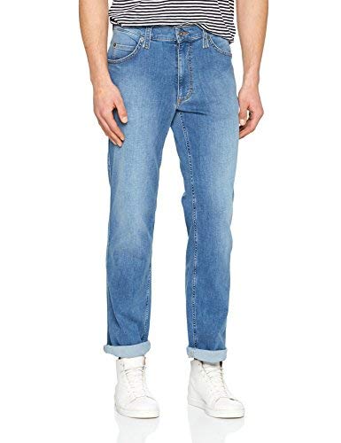 MUSTANG Herren Tramper Straight Jeans,,per pack Blau (Medium Bleach 5000-311),48 (Herstellergröße: 33/32)