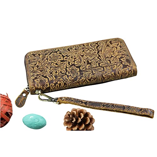 Wallet For Women Genuine Leather Card Holder Phone Checkbook Organizer Zipper Coin Purse #TOP18