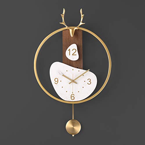 Reloj silencioso creativo nórdico relojes para el hogar luz sala de estar atmósfera moderno reloj de pared decoración de moda reloj de pared