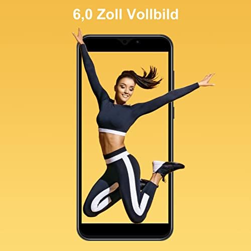 Xgody Y13 Quad Core, 4G Dual SIM Smartphone SIM Free Unlocked Mobile Phones, 8GB ROM/SD 256GB, 3000mAh Battery, 6-inch Display Android 9.0 phone, 5MP Camera, Face ID, GPS, FM, UK Version (Black)