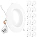 Sunco Lighting 12 Pack 5/6 Inch LED Recessed Downlight, Smooth Trim, Dimmable, 13W=75W, 965 LM, 4000K Cool White, Damp Rated, Simple Retrofit Installation - UL + Energy Star