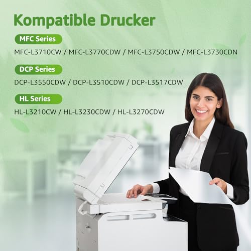 GREENSKY TN-243CMYK TN247 Kompatibel für Toner MFC L3750CDW Brother TN243 MFC-L3750CDW DCP-l3550CDW Toner MFC-L3770CDW HL-L3230CDW HL-L3210CW MFC-L3730CDN MFC-L3710CW