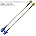 TUOLNK SMA to Fakra C RG316 SMA Male to Fakra C Male Coaxial Cable 6inch (15cm) Assembly Extension for Vehicle WiFi Radios Security System Pigtail 2PCS