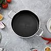 Tri-Ply Stainless Steel 7 Quarts Saute Pan, 12 Inch Nonstick Skillet with lids, Fast even Heat cookware, Hybird Large Frying Pan, 18/10 Chef's Cooking Pan, Induction Pan, Dishwasher and Oven Safe #5