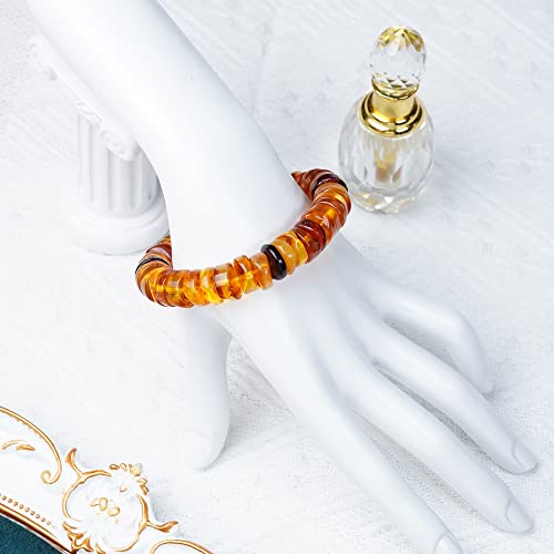 Genuine Raw Baltic Amber Bracelet For Aldults (Women/Men), 100% Polished Certified Natural Gemstone Beads, Real Baroque Handmade Jewelry For Immune System, Relief Sleep, Hot Flashes, Arthritis, Anxiety, Pain-Merpoccli #TOP4
