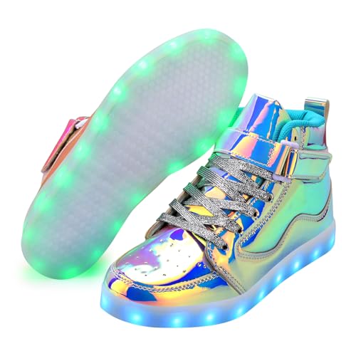 Light Up Shoes Men Women LED Shoes USB Charging Adult High Top LED Sneakers Glow in The Dark Footwear for Dancing Party Festivals2