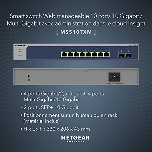 Netgear Smart Switch MS510TXM - vue 9