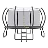 YUMPIE 8FT 10FT 12FT 14FT 15FT 16FT Outdoor Trampoline with Enclosure Net and Ladder, Recreational Trampolines for Kids and Adults, Quick Connect Frame, ASTM Approval