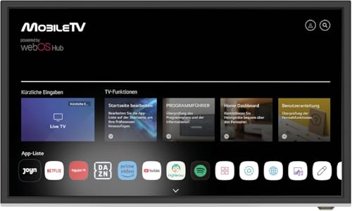 MOBILETV Smart WebOS 19'' - 47 cm - 12V / 24 V / 230V - TV CONNECTE pour Camping Car/Caravanes/WiFi - Bluetooth - Lecteur DVD - Triple Tuner - Garantie 3 Ans (24'')