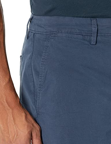 Image of Amazon Essentials Men's Slim-Fit 5 inch Flat-Front Comfort Stretch Khaki Chino Shorts with Elastic Waistband