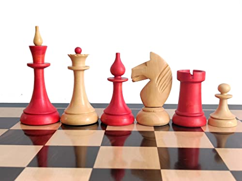 Pièces d'échecs soviétiques 1950 en bois cadeau de prestige pour joueur