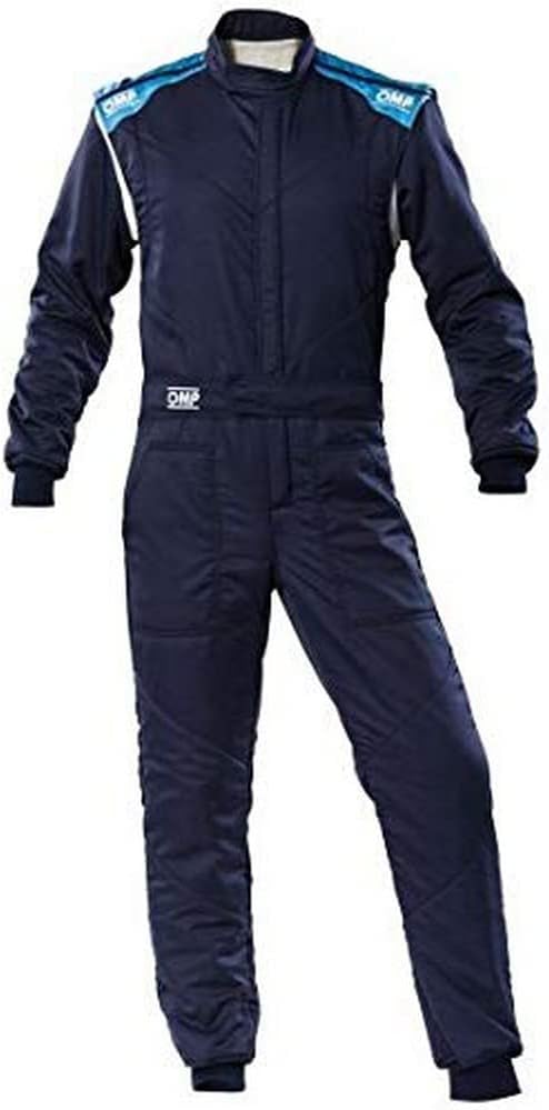 OMP - First-S Overall Navy Blue/Cyan - Size 56 (Fia 8856-2018) (IA0-1828-E01-244-56)