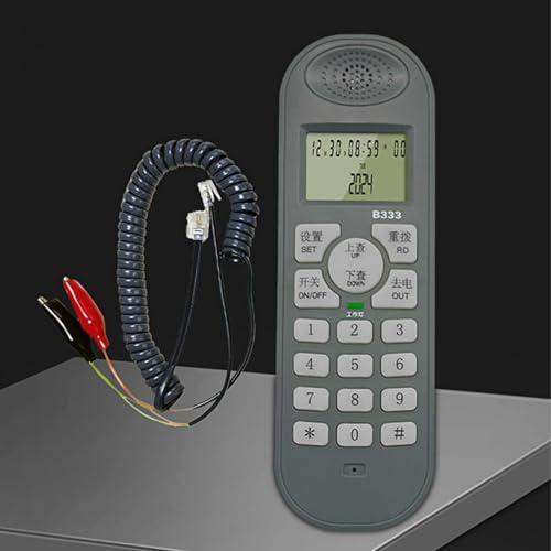 Téléphone filaire affichage en temps réel appelant fixe écran LCD - 5