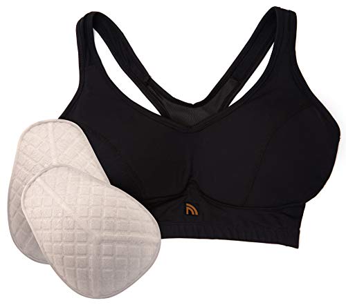 Top Protetor De Seios Feminino Com C/Proteção Acrilica, Prottector, Preta, Tamanho (G)