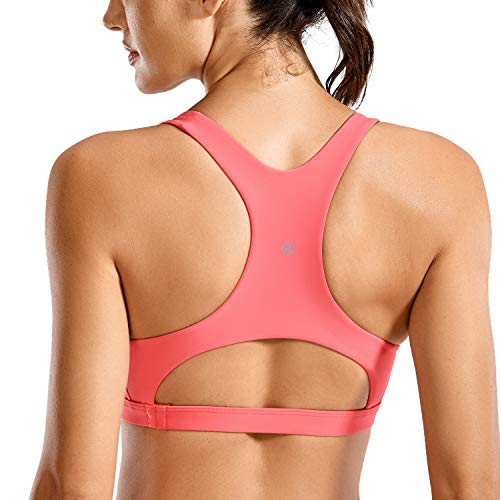 CRZ YOGA Mujer Bikini Natacion Parte de Arriba Bikini con Copas Extraíbles Cuello en V Bañador Tinte de Cereza 42