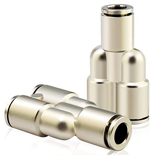 Accesorios de aire de cobre niquelado Tailonz Neumática con sistema de empuje de 5/32 pulgadas