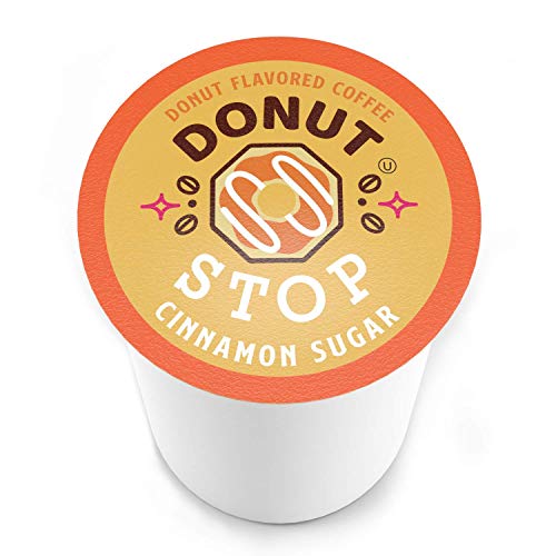 Donut Stop Flavored Coffee Pods, Compatible With 2.0 K-Cup Brewers, Cinnamon Sugar Flavor, 40 Count #TOP1