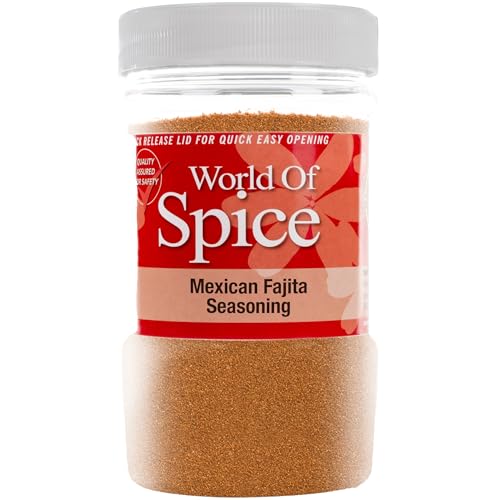 World of Spice - World of Spice Mexican Fajita Seasoning Mix - 400g Spice Jar for Cooking - Premium Fajita Spice Mix - Gourmet Spices and Seasonings – Home & Catering Spices for Fajitas, Tacos, Burritos, Marinades