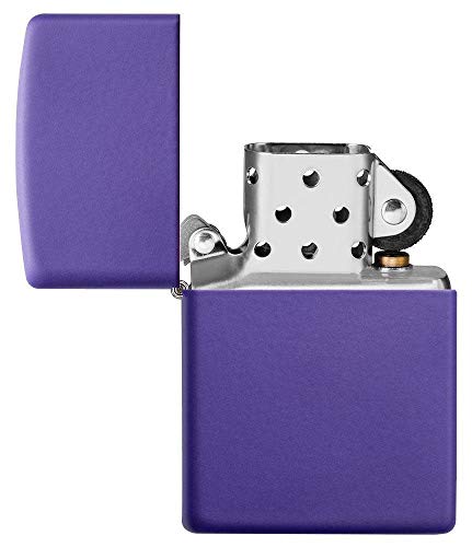 Image of Zippo Storm Lighter - Matte Purple - Base Model - Refillable - Reusable - Windproof Design - Gift Box - Made in USA