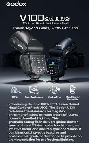 Image of GODOX V100 V100N V100-N Camera Flash for Nikon Flash Speedlight Speedlite