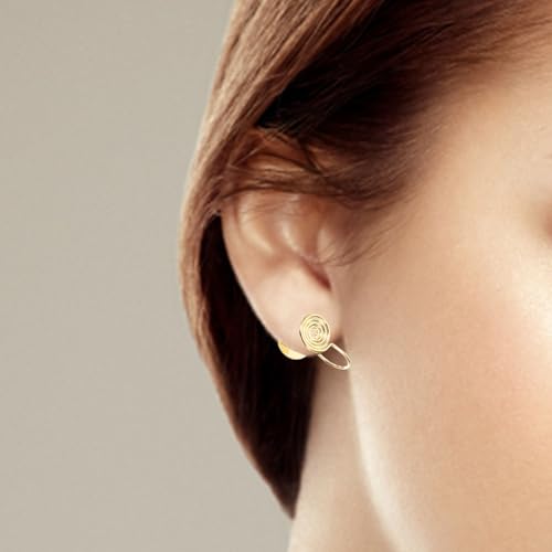 Pendientes clip para niñas sin perforar: cobre duradero que no se deforma 8