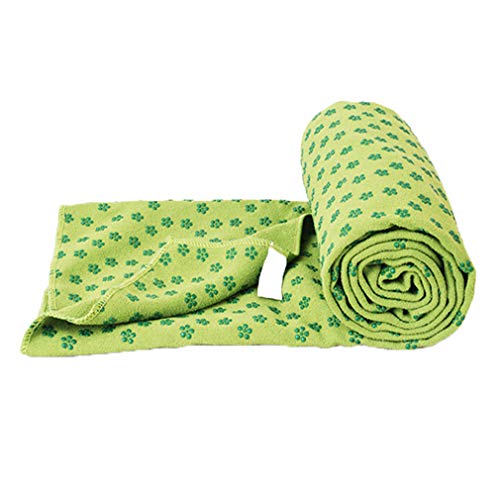 Fauhsto Toalla para Yoga Antideslizante Microfiber for Yoga Mat with Mesh Carrying Bag Yoga Mat Towels -183 x 61 cm Perfect for Yoga Picnic Camping Child Creeping Mat Warm Blanket Cover
