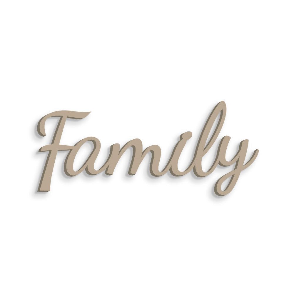 Scritta in Legno da Appendere al Muro Famiglia Lettere in Legno – Decorazione murale in Legno per Cucina casa per Decorare Le pareti