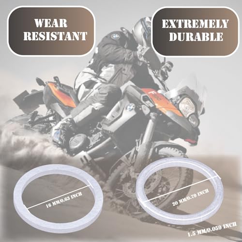 Image of 15PCS M16 Oil Drain Plug Gasket Crush Washer Seals Compatible with BMW Motorcycle and Auto for 07119963252