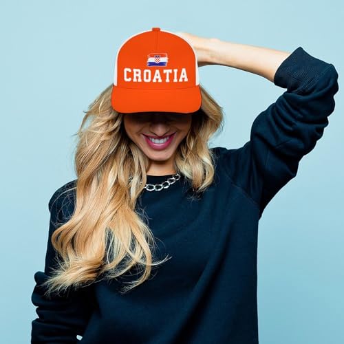Image of Soccer National Team Baseball Cap for Men Women Adjustable Snapback Summer Sun Hat Game Day Hat for Soccer Fans