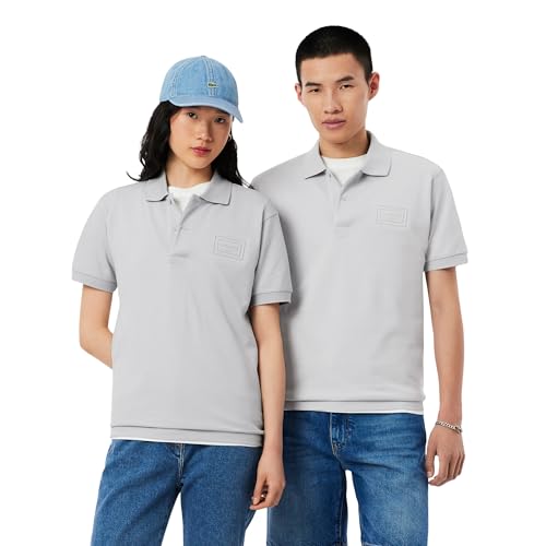Image of Lacoste Mens Cotton Classic Fit Short Sleeve Embossed Branding Polo Shirt